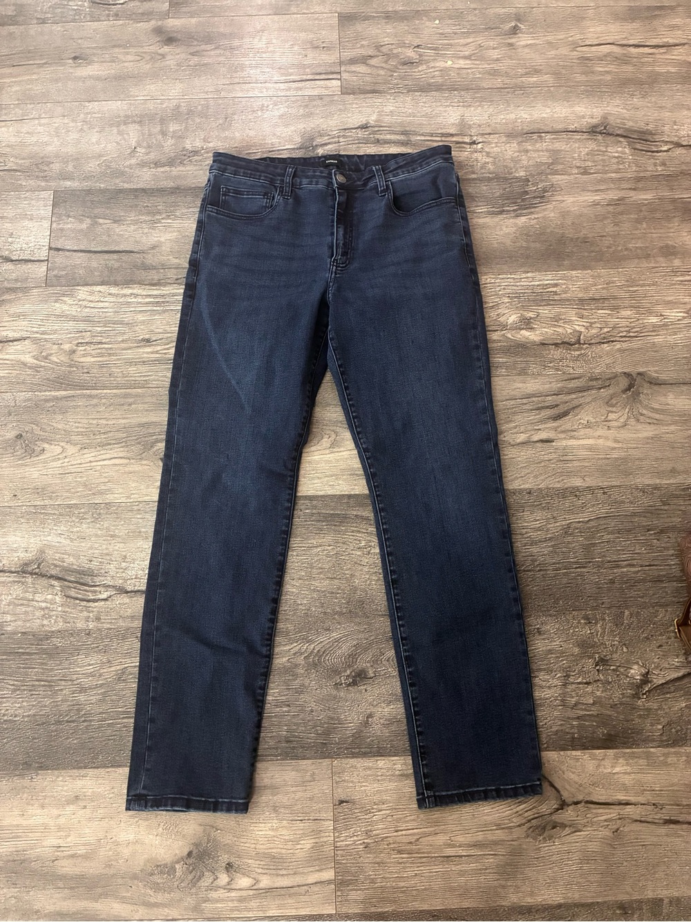 Express Men’s Straight Jeans in Dark Blue